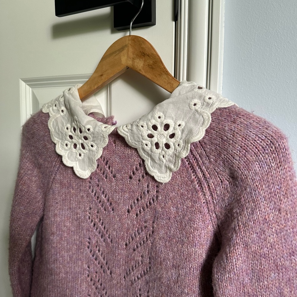 Astr the label 💟 Like New Embroidered Collar Sweater